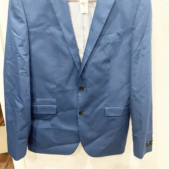 Express Jacket Men's 42L Navy Blue Slim Fit Photographer NWT $228 - Picture 3 of 8